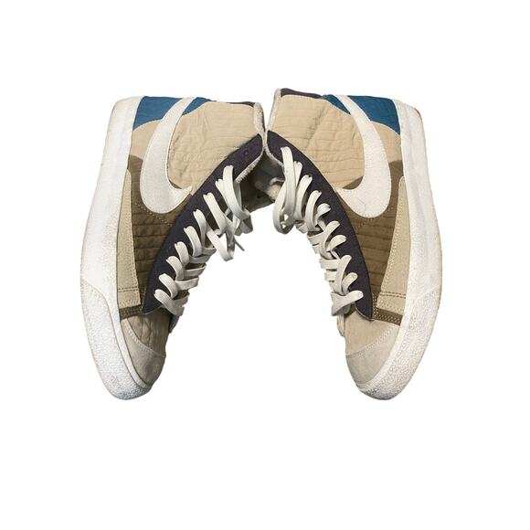 Nike Blazer Mid 77 Premium Toast Sail Quilted Sneakers Men\'s Size 10